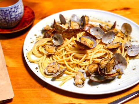 お茶ガラで!ボンゴレビアンコ